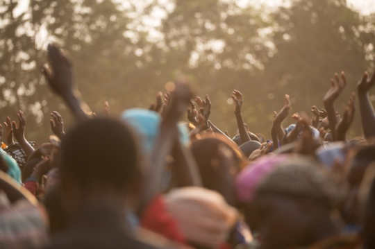 Can Physics Explain The Motions Of The Panicked Crowd?