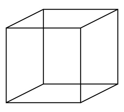 The Necker Cube (1832) by Louis Albert Necker.