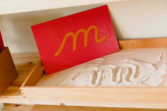 Montessori resources are often sensory-based, like sandpaper letters. 