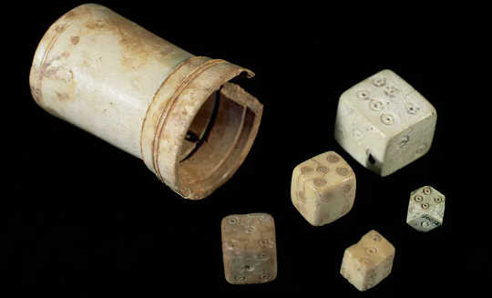 dice made of bone