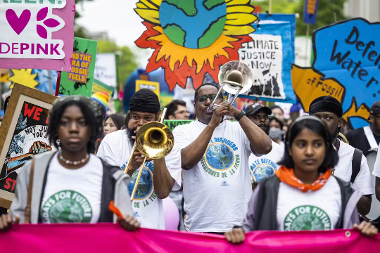 climate change demonstration