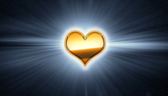 a golden heart