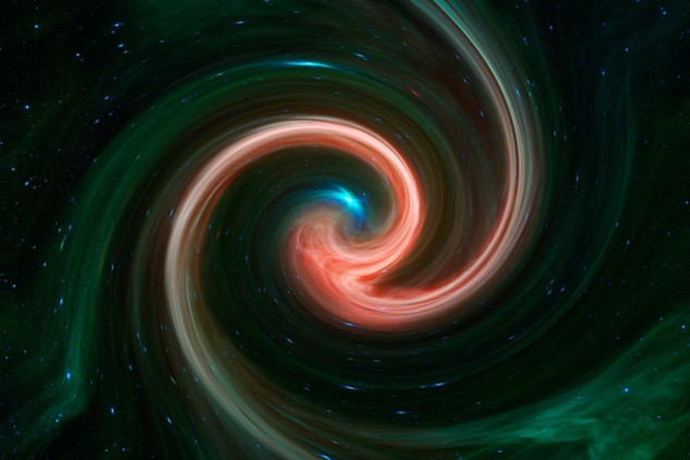 planet earth with swirls of energy radiating from it