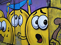 comic graffiti in Islanbul